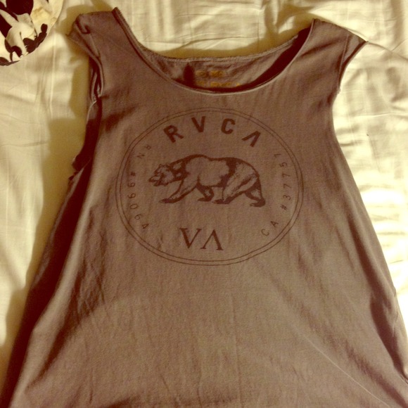 RVCA Logo Muscle Tee