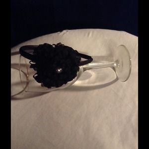 New- Black flower headband!!!SOLD!!!