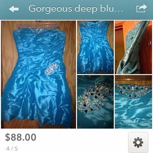 Gorgeous deep blue formal dress