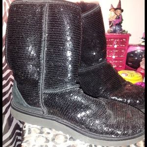 Ugg sequins black boots