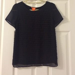 Black laser cut shirt