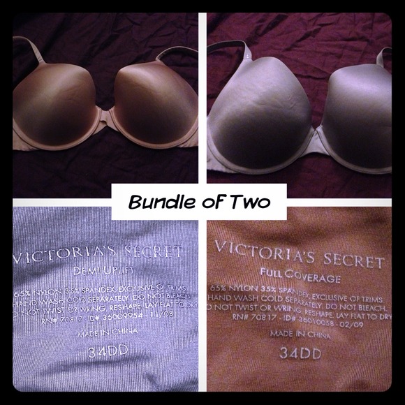 Bundle of two 34DD VS bras