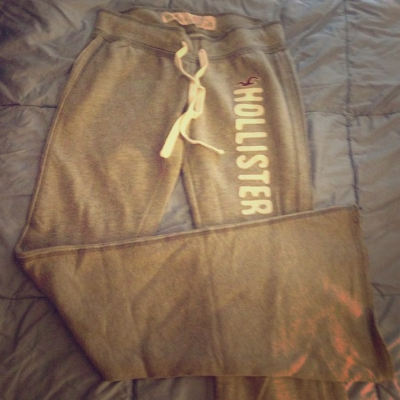 Grey Hollister sweatpants.