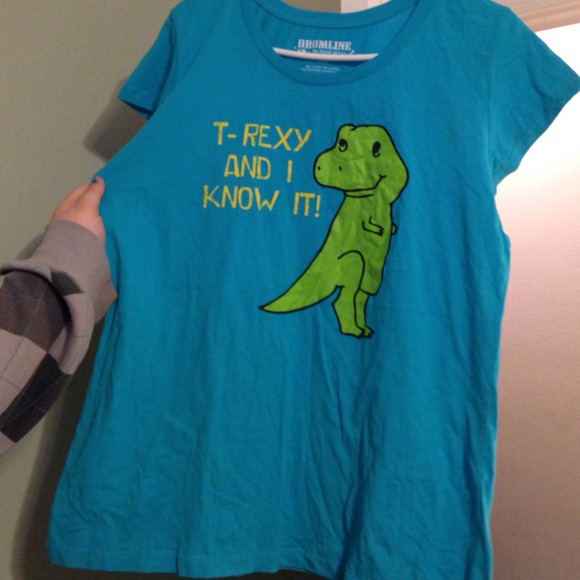 Blue T. Rex shirt