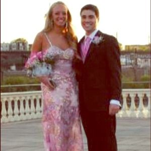 Pink and Lavender very detailed Prom Dress