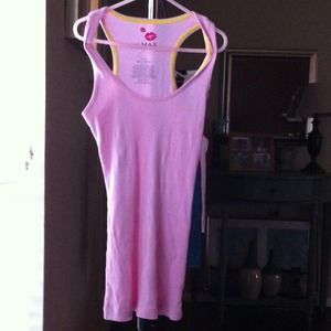 Miley cyrus light pink tank top