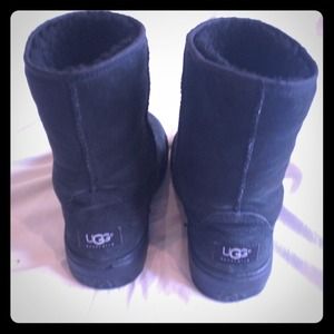 Ultra Short Used Black Uggs💜