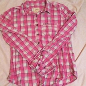 Pink Plaid Top