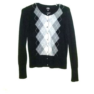 SOLD Cashmere Argyle Cardigan SOLD