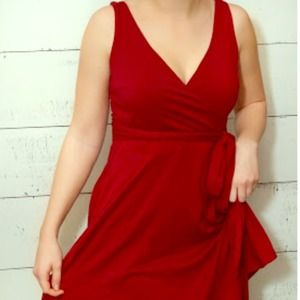 Victoria's Secret red beach wrap dress