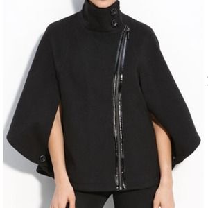 Via Spiga Never Worn Asymmetrical Black Cape!
