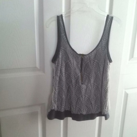 Grey, white netting/crochet size S - Picture 2 of 3