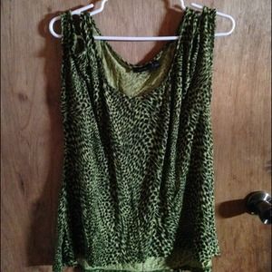 Green and black top