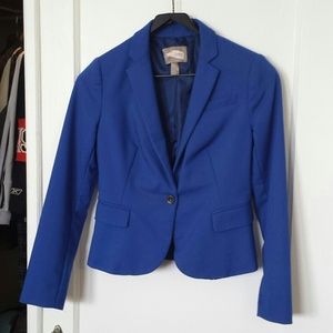 Blue suit jacket