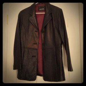 Quality black leather jacket