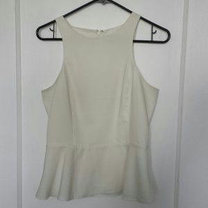 Peplum express cream shirt