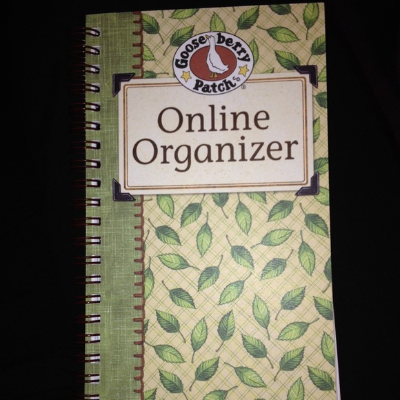 Online organizer for website passwords