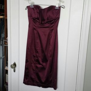 Bebe burgundy dress