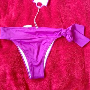 Purple bikini bottoms -Small