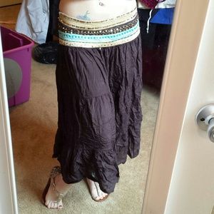 Brown Boho skirt