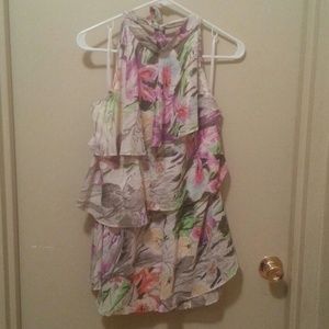 *Flash Sale* LB-Floral Print Ruffle Top