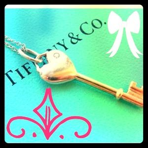 Tiffany & Co. Sterling silver & diamond pendant