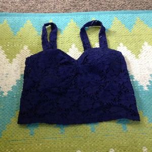 PacSun aerial bralette navy lace super cute!