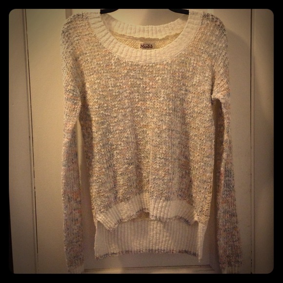 Kohls Mudd hi-lo sweater. Lace back. Size XS