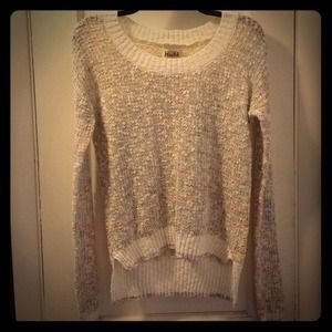 Kohls Mudd hi-lo sweater. Lace back. Size XS