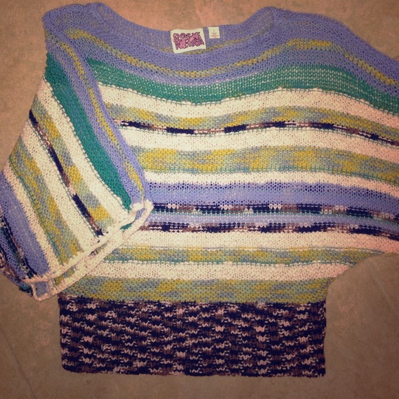 Multi batwing sweater from Anthropologie size S