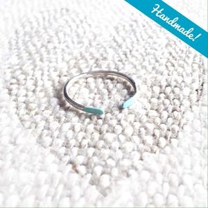 🎉HP🎉Mint dipped silver stacking ring
