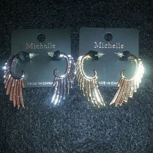 Angel wing earrings
