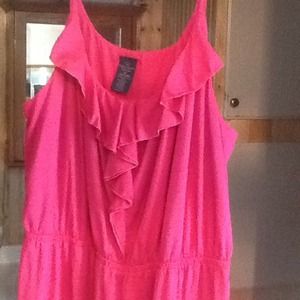 Fuschia long maxi dress
