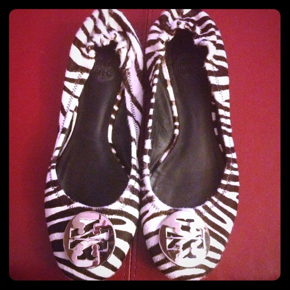 Tory Burch Zebra Reva flats
