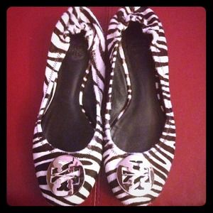 Tory Burch Zebra Reva flats