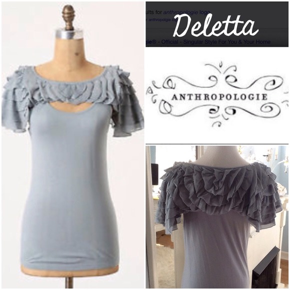 Anthropologie Tops - 🌺Sale🌺Ruffled  Tank by Deletta for Anthropologie
