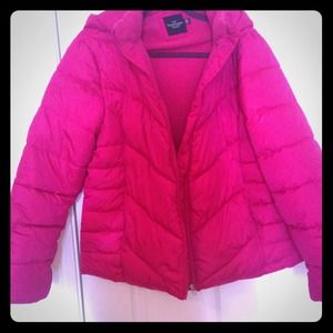 Warm pink jacket!