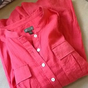 Anthropologie Tops - Fei x Anthropologie Coral Blouse Anthropologie Tops - Fei x Anthropologie Coral Blouse