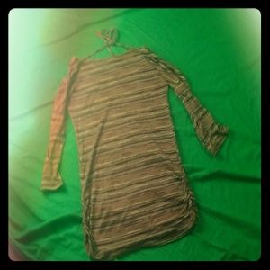 Diffrent shades of brown striped shirt