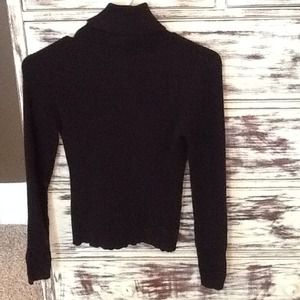 Black ribbed turtleneck. Size small