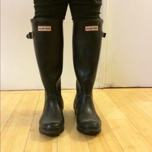 Hunter original boots size 5
