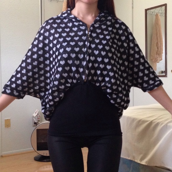 Heart dip back jacket