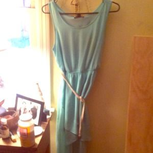 Hi - low belted dress