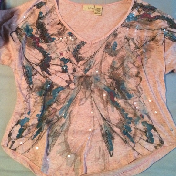 Cute day trip sequins shirt