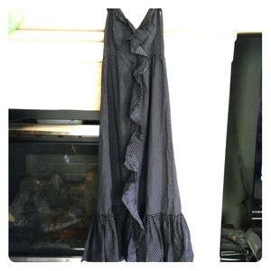 Black with white polka dot dress