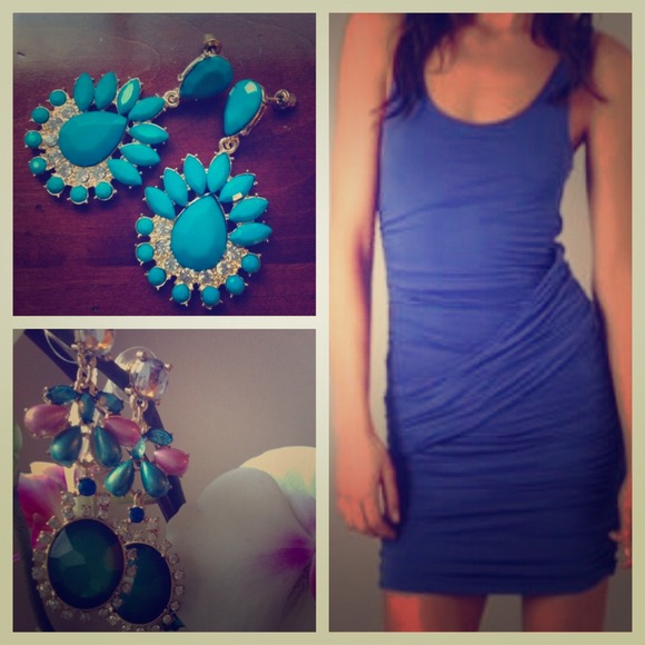 Velvet Dresses & Skirts - 🔴SOLD🔴Jersey Dress by Velvet & Earrings