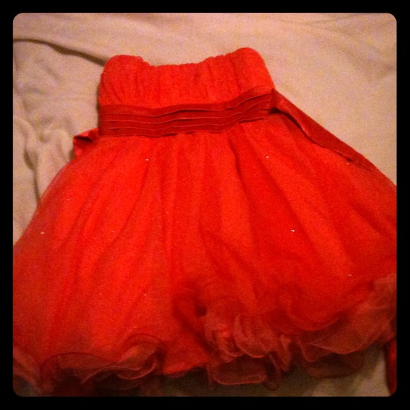 Peach dress