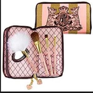 Juicy Couture Striped Makeup Bag