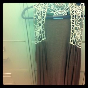 Boho Brown Embroidered Vest