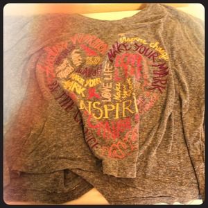 Inspirational heart tee